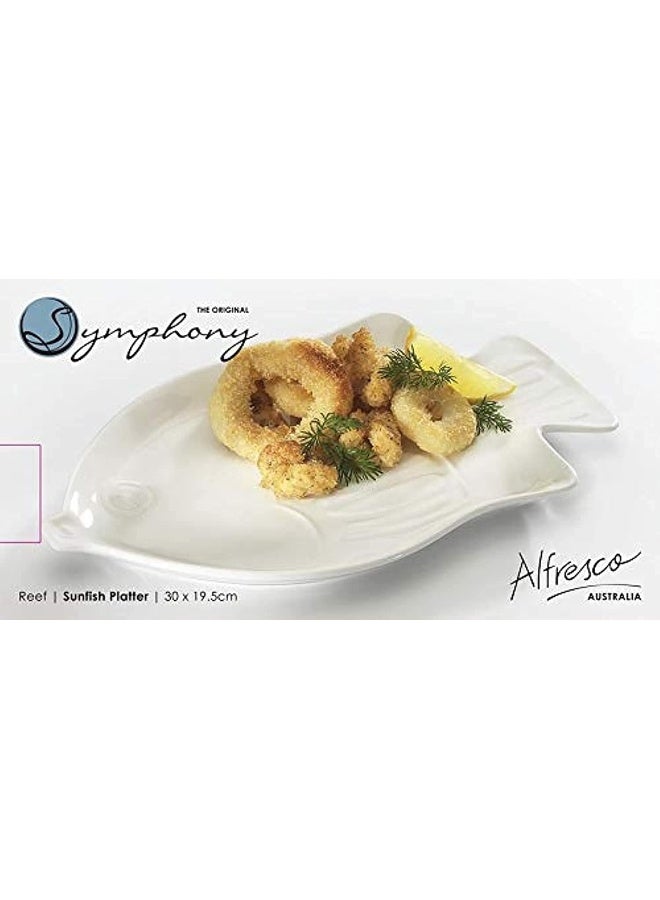 Symphony Reef Sun Fish Platter 30 X 19.5 X 2.2cm
