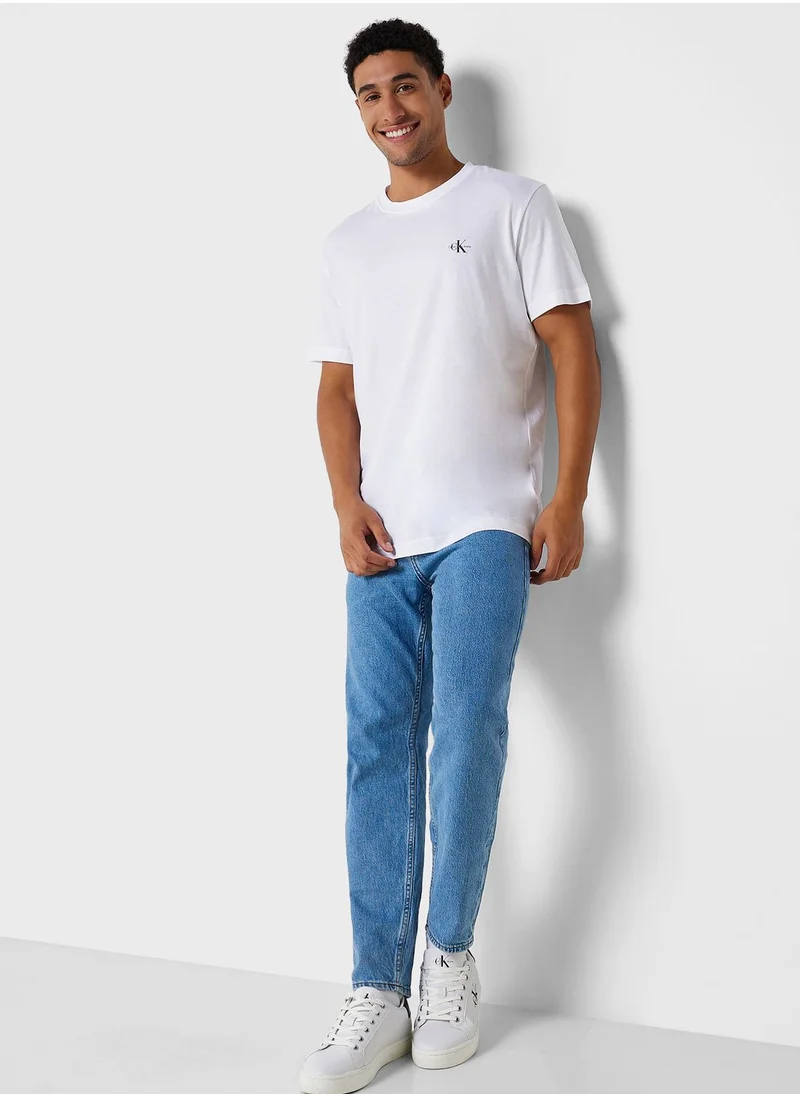 Calvin Klein Jeans 2 Pack Monogram Crew Neck T-Shirt