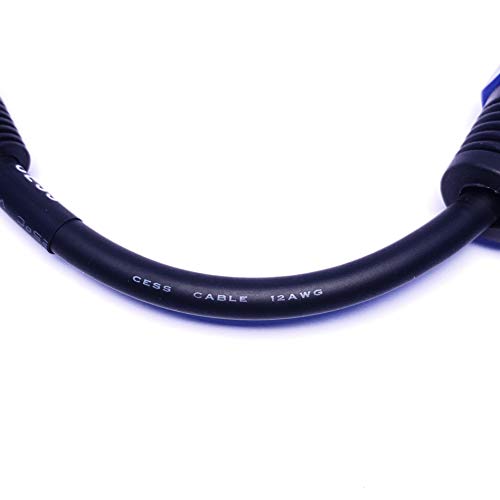 CNCESS CESS-005 Speakon Female Connector To 1/4" Male TS Speaker Cable - Speak-on Jack To 1/4 TS Plug - 2 Pack - Image 4