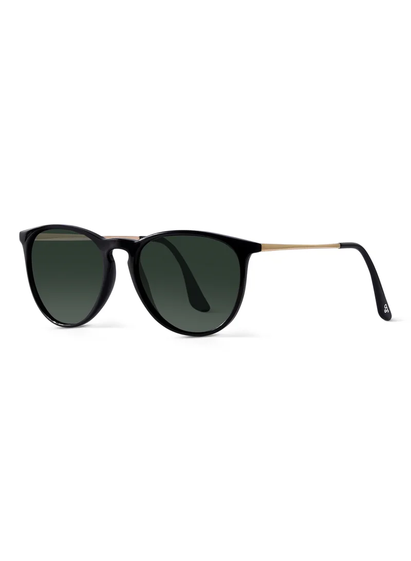Woggles Stylsih Polarized Clubmaster Sunglasses|100% UV Protected| Men & Women