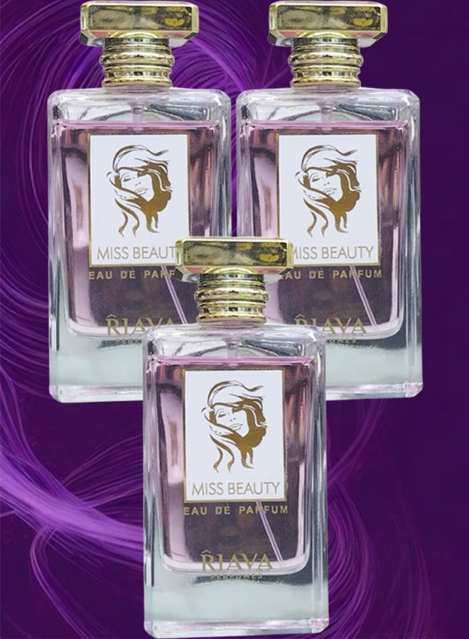 Riva 3 Pieces Miss Beauty EDP 100ML - Image 1