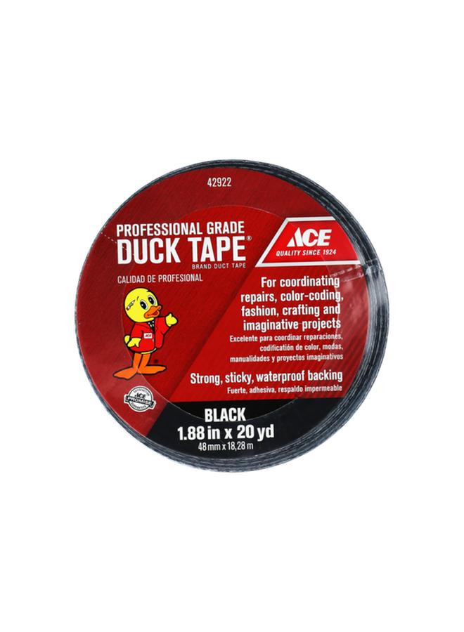 ACE Professional Grade Duck Tape Black 1.88inch x 20yd 42922 - Image 1