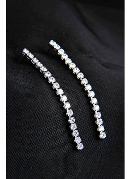 Riton Psgt special Zirconium Stone Gold/Silver Plated Earring Evening Dress Suit Set  - Image 2