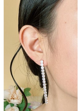 Riton Psgt special Zirconium Stone Gold/Silver Plated Earring Evening Dress Suit Set  - Image 1
