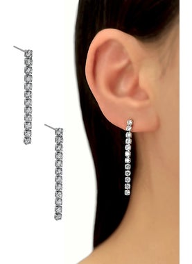 Riton Psgt special Zirconium Stone Gold/Silver Plated Earring Evening Dress Suit Set  - Image 5