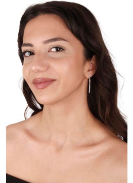 Riton Psgt special Zirconium Stone Gold/Silver Plated Earring Evening Dress Suit Set  - Image 4
