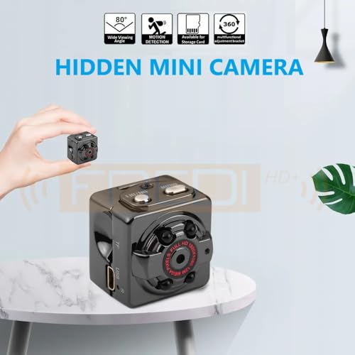 FREDI HD PLUS SQ8 Mini Camera 1080P HD | Portable Small Cam | Motion Detection | Built-in Rechargeable Battery | Indoor Home & Office Use - Image 4