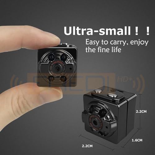 FREDI HD PLUS SQ8 Mini Camera 1080P HD | Portable Small Cam | Motion Detection | Built-in Rechargeable Battery | Indoor Home & Office Use - Image 2