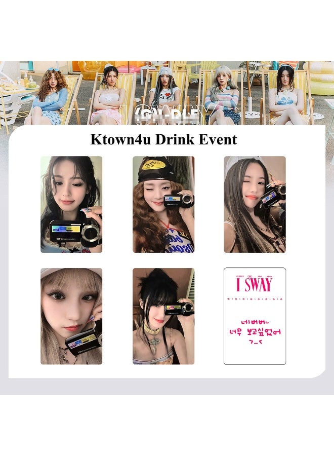 NIBEMINENT 5 Pcs Kpop (G)I-DLE I SWAY Lomo Cards Card For Fans Collection Gifts - Image 1