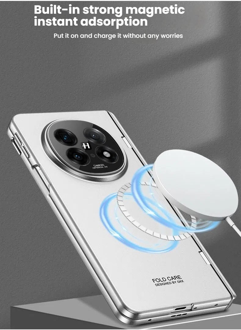 General - OPPO Find N5 case film all-in-one powerful MagSafe hinge full wrap case with stand light luxury style case for OPPO Find N5, drop-proof design - Image 1