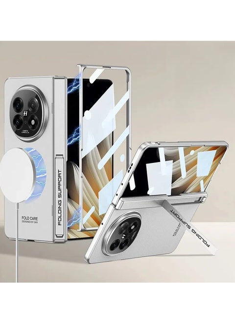 OPPO Find N5 case film all-in-one powerful MagSafe hinge full wrap case with stand light luxury style case for OPPO Find N5, drop-proof design