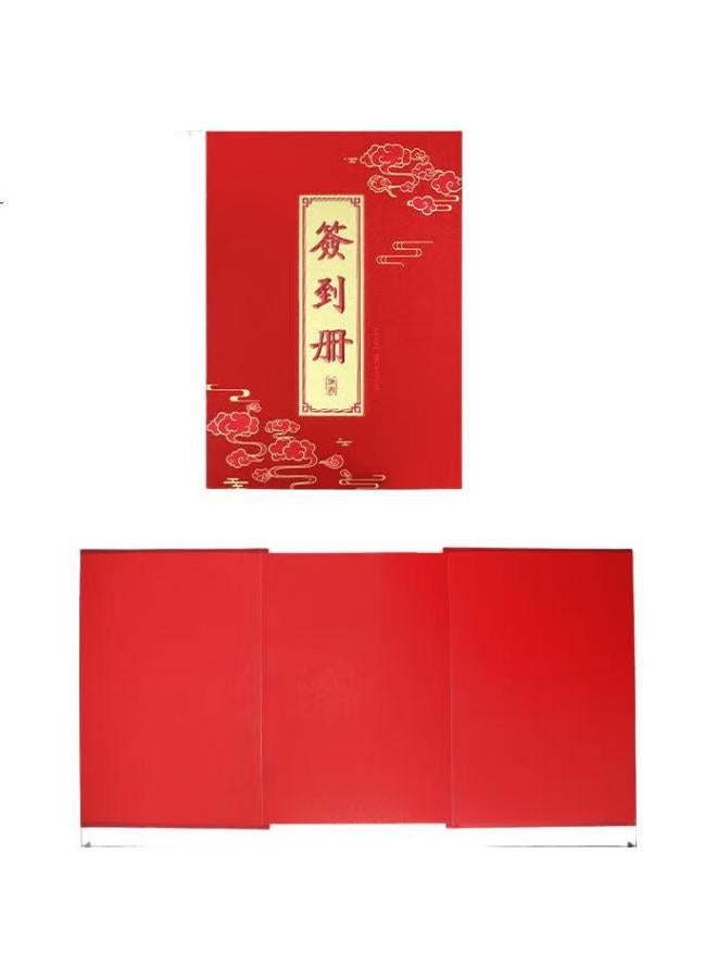 Befon Deyin Sign-In Book, Conference Sign-In Notebook, High-Quality Wedding Gift Book, Celebration Accounting Book, Wedding Sign-In And Accounting Book, Gift List Book, Grand Opening And Wine Tasting Sign-In Book 2666 - Image 3