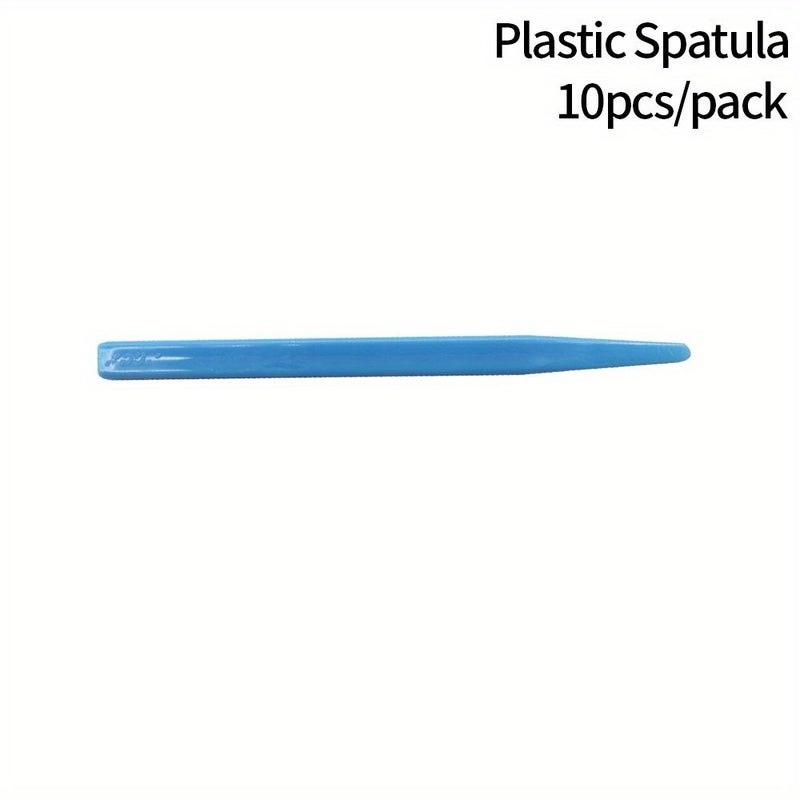 10 Pcs Pack Plastic Mixing Spatulas Disposable Oral Care Tools - Image 2