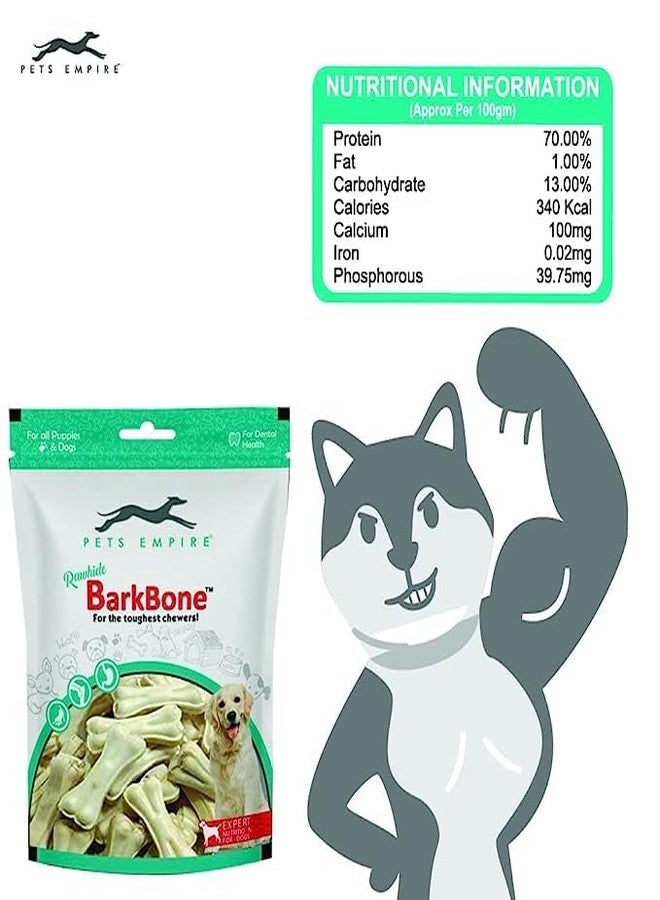 Pets Empire Rawhide Bones for Dogs 8 Inches (4Pcs) | Rawhide Pressed Chew Stick Young Adult Dog Treat & Dog Food | Dog Treats for All Breed Sizes Dogs - Image 3