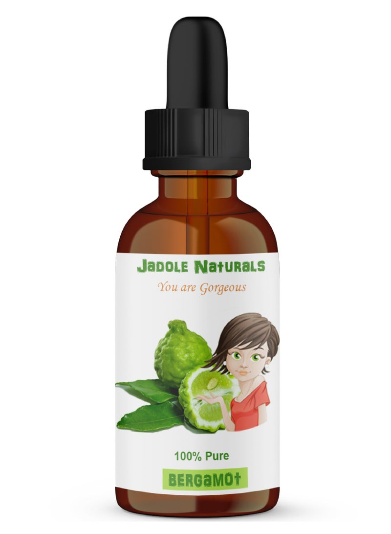 جادول ناتشورالز زيت البرغموت العطري - 30 مل، يدعم البشرة والعناية بالشعر وتخفيف التوتر والعلاج بالروائح - Image 1
