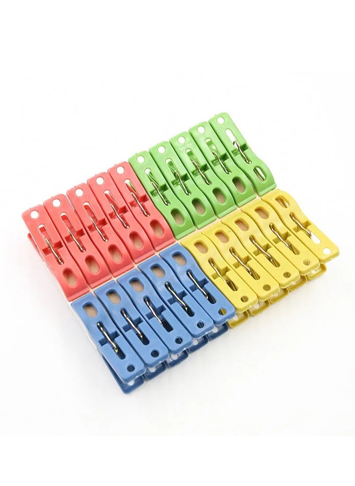 Generic - Non Slip Large Strong Grip Clothes Multi-Purpose 40 Pieces Cloth Clip - Hanger Clips - Image 1