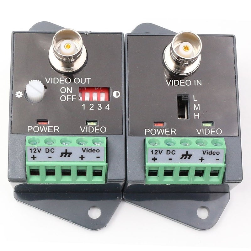 ANHAN Active Video balun UTP Video Transceiver with HD-CVI-TVI-AHD-CVBS Effective Distance 1800M 1 Pack - Image 2
