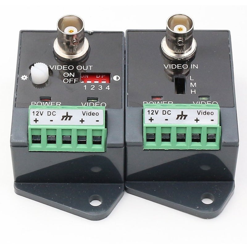 ANHAN Active Video balun UTP Video Transceiver with HD-CVI-TVI-AHD-CVBS Effective Distance 1800M 1 Pack - Image 1