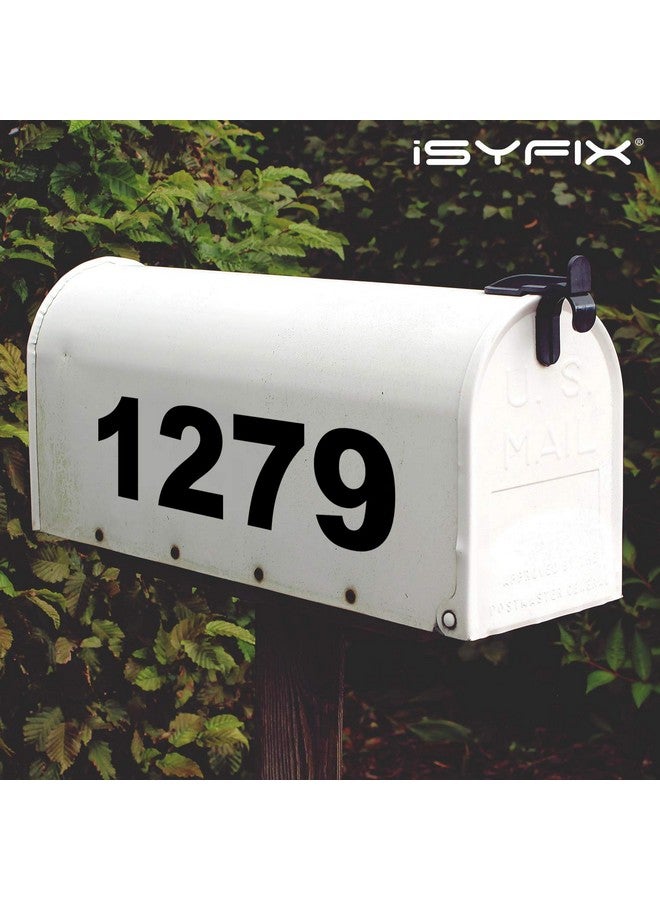 iSYFIX iSYFIX Black Vinyl Number 1 (One) Stickers - 6 Pack 6 inch Self Adhesive - Decal Die Cut & Pre-Spaced for Mailbox, Signs, Window, Door, Cars, Trucks, Home, Business, Address Number, Indoor & Outdoor  - Image 4