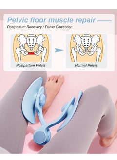 SYOSI Pelvic Floor Muscle Trainer, Postpartum Repair Leg Clamp Kegel Slimming and Shaping Trainer Men Women Stovepipe Beauty Leg Device (Blue)  - Image 3