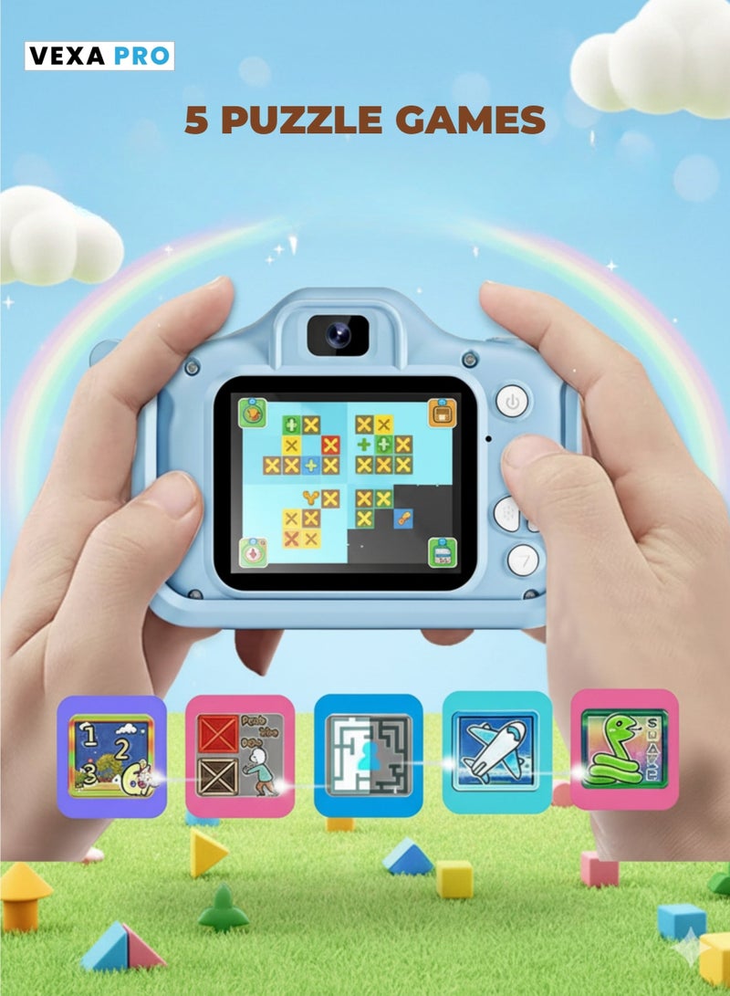 vexa pro Kids Digital Camera 20MP Dual Lens Mini Camera for Kids 2.0 Inch Screen Video Camcorder, Selfie Camera Toy Gift for Boys and Girls - Image 4