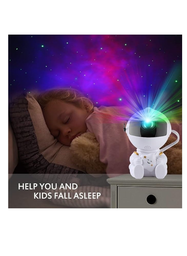 Cool Baby COOLBABY Galaxy Projector Starry Sky Projector Galaxy Lamp Children's Bedroom Ceiling Playroom Decorative Night Light Mini Cute with Remote Control Sky Nebula Aurora Lamp (White)  - Image 3