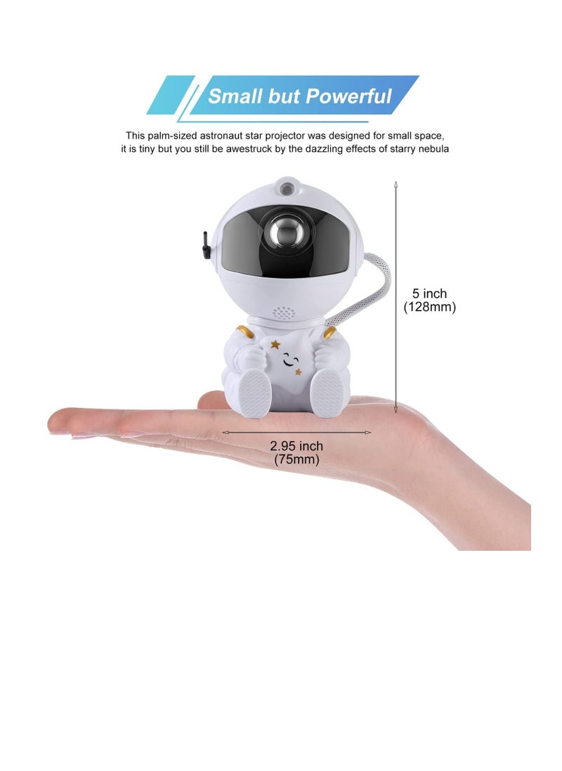 Cool Baby COOLBABY Galaxy Projector Starry Sky Projector Galaxy Lamp Children's Bedroom Ceiling Playroom Decorative Night Light Mini Cute with Remote Control Sky Nebula Aurora Lamp (White)  - Image 5