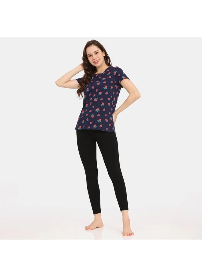 zivame Set of 2 - Zivame Printed T-shirt with Short Sleeves