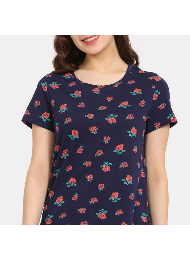 zivame Set of 2 - Zivame Printed T-shirt with Short Sleeves  - Image 3
