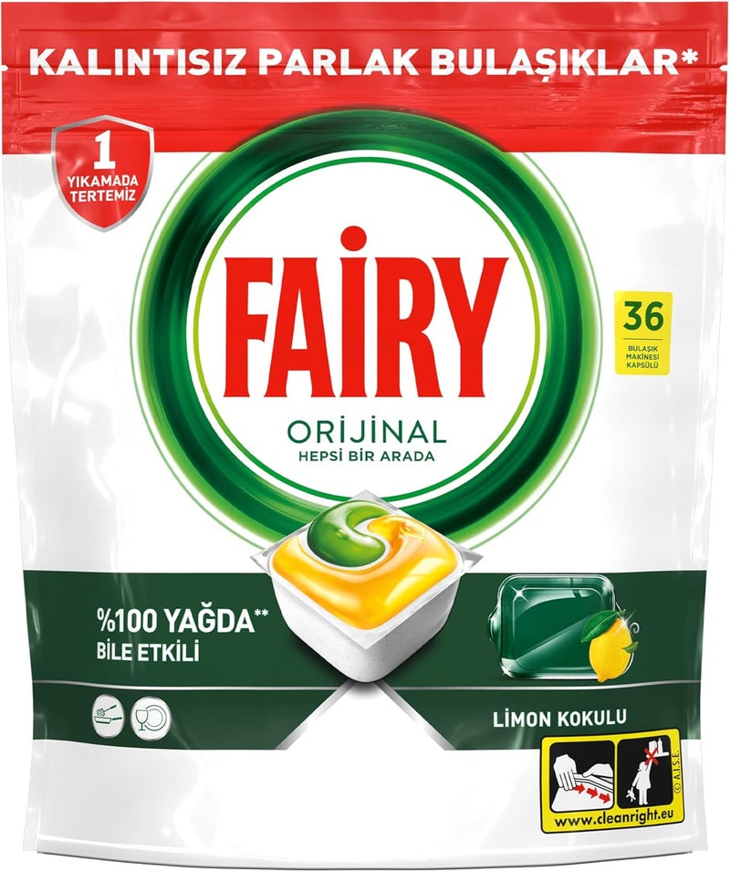 All In 1 Dishwasher Tabs - Lemon - Image 1