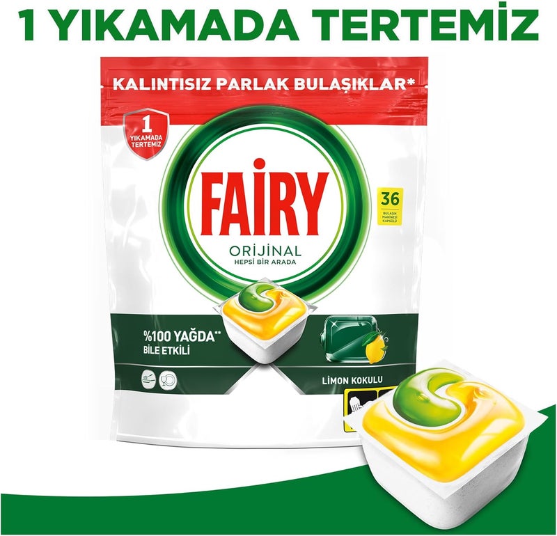 All In 1 Dishwasher Tabs - Lemon - Image 5