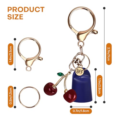 Rolitwils 4 Pcs Keychain Holder for Aquaphor & Mario Badescu Lip Balm - Polypropylene Cap Accessory - Fit Lip Balm Keychain - Image 3