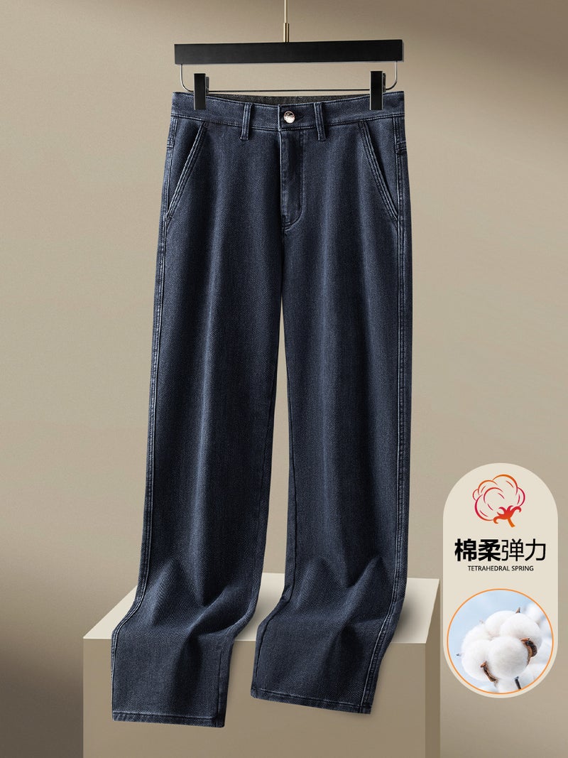 2024 Thick Men'S Straight Loose Jeans For Tmall Jingdong Shake Tone Major Platforms - Image 4
