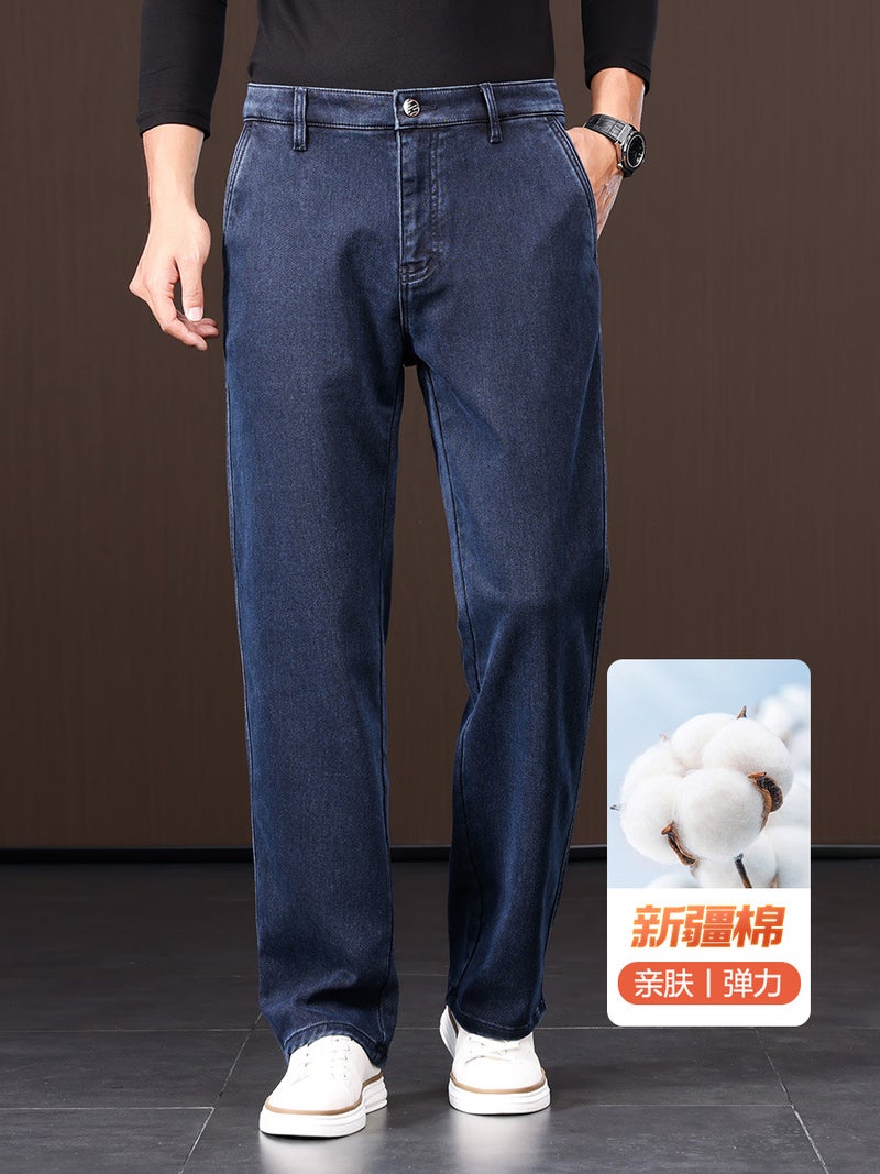2024 Thick Men'S Straight Loose Jeans For Tmall Jingdong Shake Tone Major Platforms - Image 2
