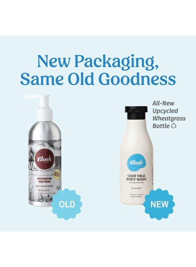 Vilvah Store Goat Milk Body Wash, 250ml - Image 4