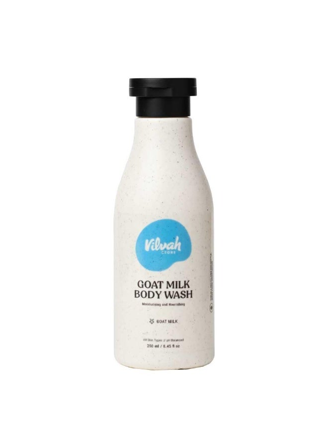 Vilvah Store Goat Milk Body Wash, 250ml - Image 1