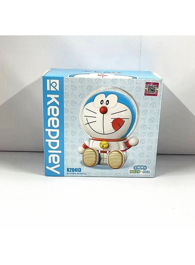 Keeppley Doraemon Happy Kitty Big Ear Dog Country Play Series Puzzle Building Blocks Birthday Gift
