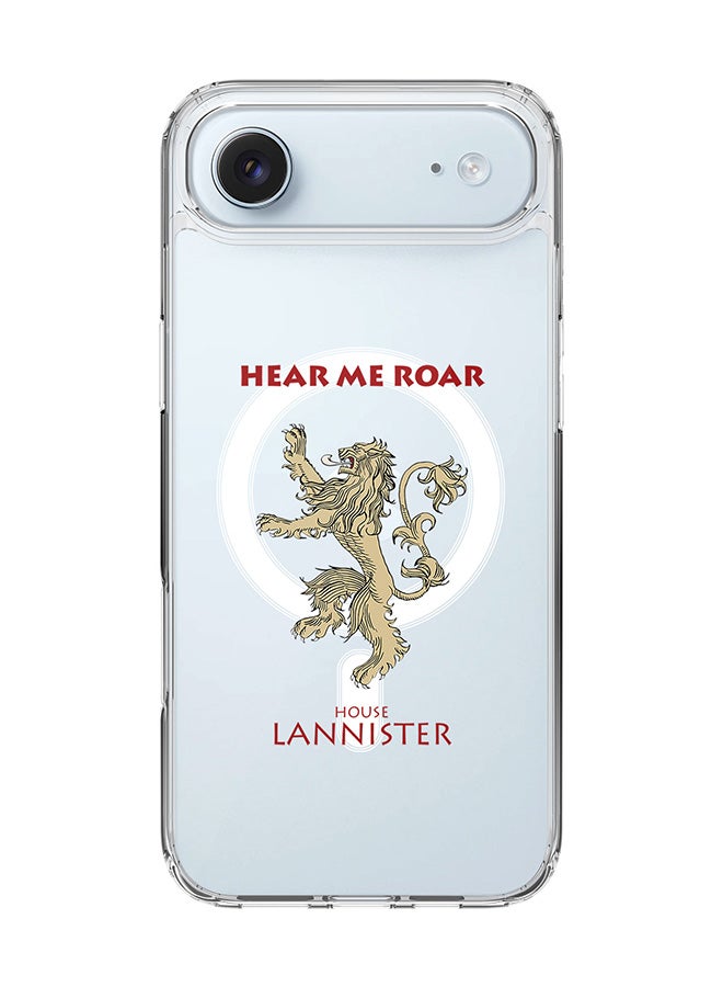 Stylizedd Classic Clear MagSafe Case for iPhone 17 Air , Hybrid Soft Case Flexible Edges Anti Drop TPU PC Gel Thin Transparent Cover [ Designed for iPhone 17 Air ] - GOT House Lannister