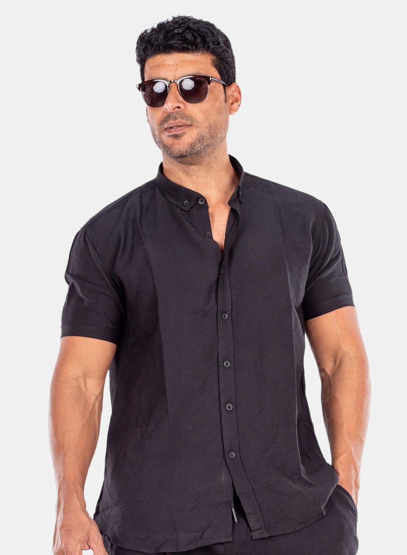 White Eagle Sahil Shirt | Men's Linen-Alternative Full-Button Shirt - Image 1