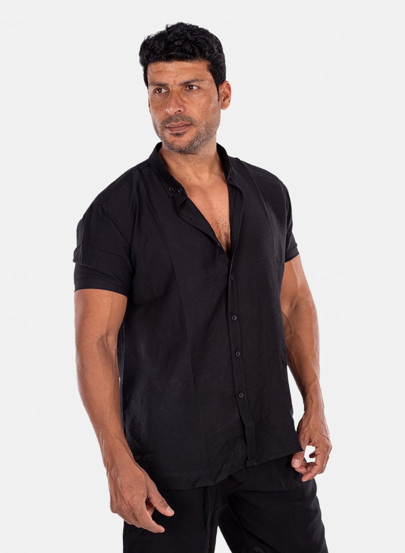 White Eagle Sahil Shirt | Men's Linen-Alternative Full-Button Shirt - Image 4