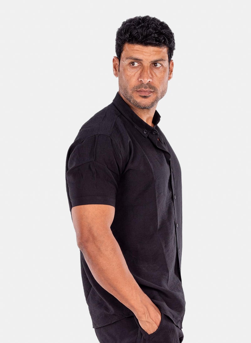White Eagle Sahil Shirt | Men's Linen-Alternative Full-Button Shirt - Image 2