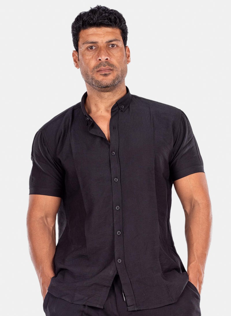 White Eagle Sahil Shirt | Men's Linen-Alternative Full-Button Shirt - Image 3