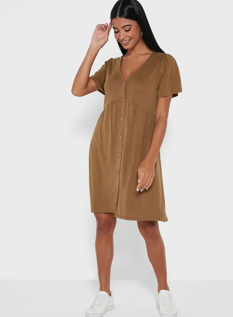 Object Button Front Dress