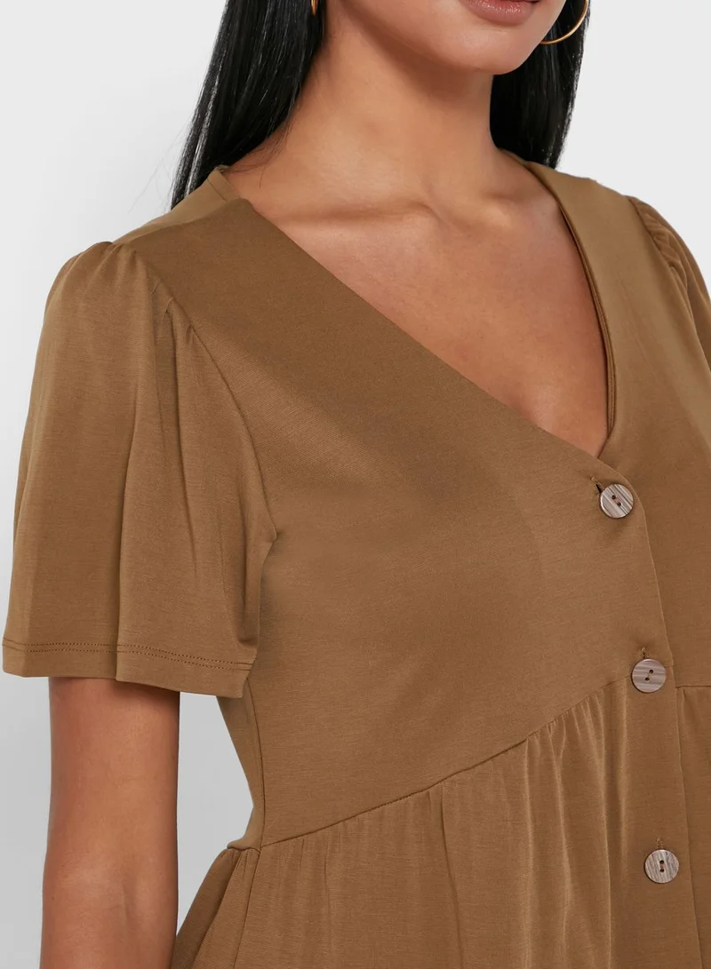 Object Button Front Dress