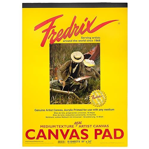 Fredrix Creative Series White Canvas Pad, 18" x 24" - Image 1