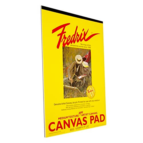Fredrix Creative Series White Canvas Pad, 18" x 24" - Image 2