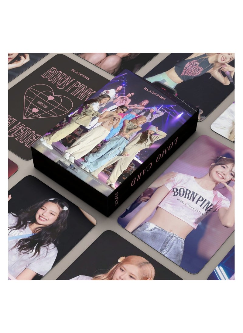 NIBEMINENT 55 Pcs Kpop BLACKPINK World Tour Lomo Cards Card For Fans Collection Gifts - Image 1