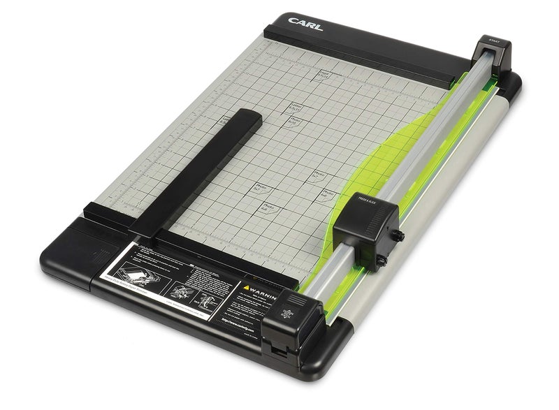 Carl Manufacturing 12220 HVY-Duty Paper Trimmer 15-Inch 36 Sht Cap. 14-Inch x15-1/4-Inch x3/4-Inch GY - Image 1