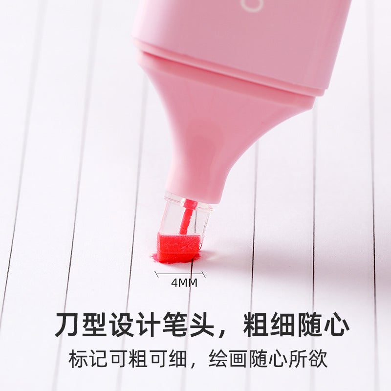 New Fashion Cat Claw Highlighter Diamond Head Super Soft Head Eye Color Hand Account Pen Student Key Color Marker Pen - Image 5