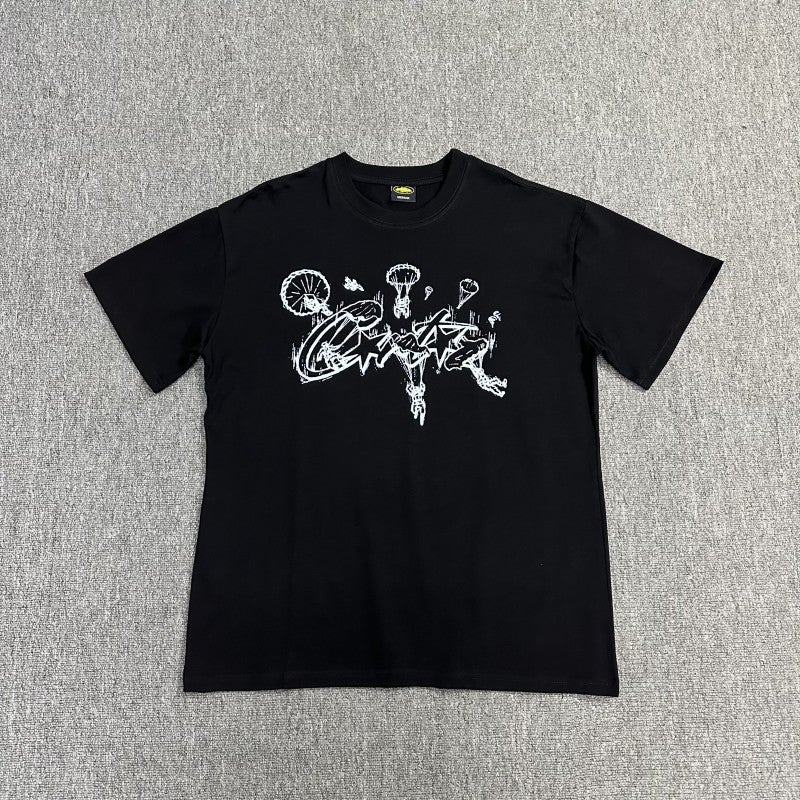Corteiz Alcatraz Basic Series Short-Sleeved Phantom Letter Logo Printed T-Shirt Couple Wear Trend - Image 1